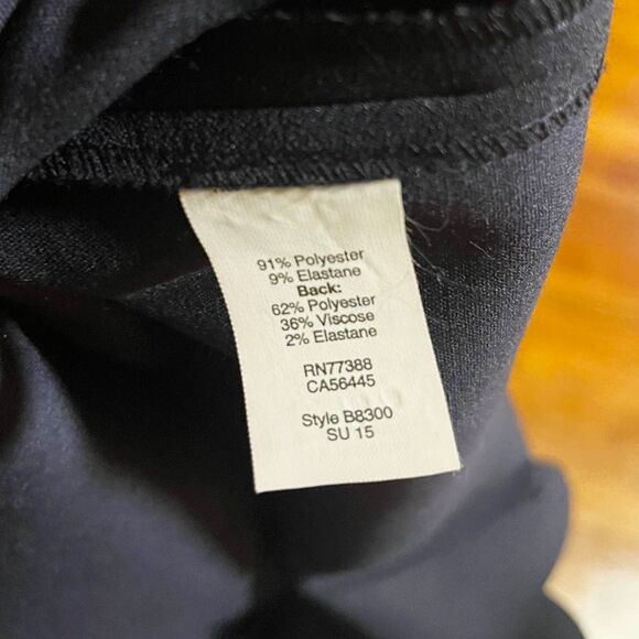 J.Crew Navy Scalloped Neck Sheath Dress Size 6 Petite - Picture 4 of 8